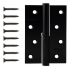 Петля врезная 100х70 мм чёрная матовая левая Apecs 100*70-B-Steel-BLM-L 00030752